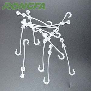 1000 pièces/sac 9.5cm serre plante greffage Clips de <span class=keywords><strong>Support</strong></span> en plastique blanc couleur tomate Clips J crochets - Product Image 5