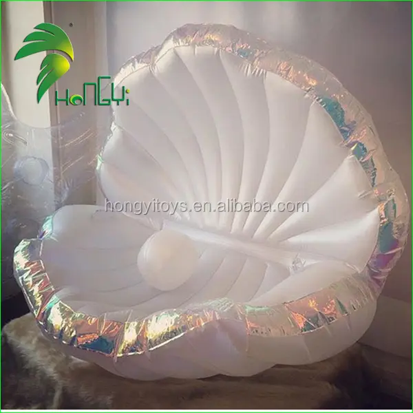 2M Opblaasbare Shell Float Ballon/Giant Sea Shell Vorm/Opblaasbare Zee Shell Met Parel