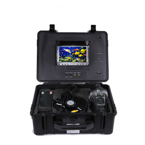 Long Distance 360 Grad Angeln drahtlose Unterwasser-Überwachungs kamera mit 7 "LCD-Farb monitor und DVR-BS-ST05D