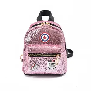 OEM बहु-कार्यात्मक फैशन पु सेक्विन विरोधी चोर बैग चमकदार निविड़ अंधकार बैग स्कूल बैग यात्रा बैग