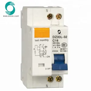IEC1009 XDZ30L 1P + N 30MA 20A 剩余电流断路器 rcbo 带过流保护