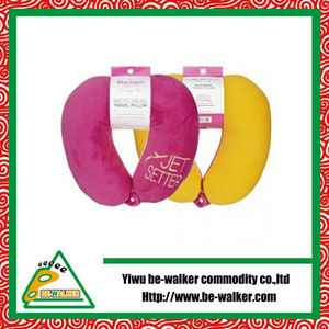 Almohadilla Almohada De Cuello Cabeza Cervical Amarillo y Rosa Hinchado Viajero - Product Image 1