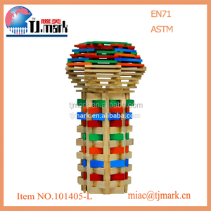 200 PCS multicolor wooden toy educational <span class=keywords><strong>game</strong></span> <span class=keywords><strong>jenga</strong></span> - Product Image 1