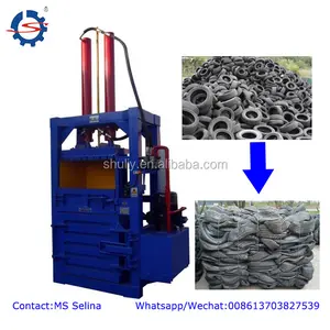 Vertical Baler Machine Hydraulic Carton Compress Baler Machine/used Tire Baler/scrap Tire Baler Machine