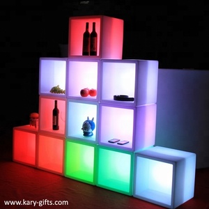 Thiết Kế Hiện Đại Bar Chiếu Sáng Chậu LED Sáng Cube Đồ Nội Thất Ghế Led Cube - Product Image 4