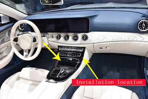 แผ่นปิดคอนโซลกลางลายไม้โอ๊คสำหรับรถยนต์เมอร์เซเดส-เบนซ์ รุ่น E-Class W213 ปี 2016 2017 อุปกรณ์ตกแต่งรถยนต์ - Product Image 6