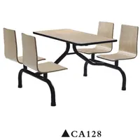 Mesa de jantar da cantina da escola e cadeira, mesa de jantar usada, CA128