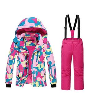 Imperméable à l'eau D'hiver Coloré Filles <span class=keywords><strong>Combinaison</strong></span> <span class=keywords><strong>de</strong></span> <span class=keywords><strong>Ski</strong></span> - Product Image 2