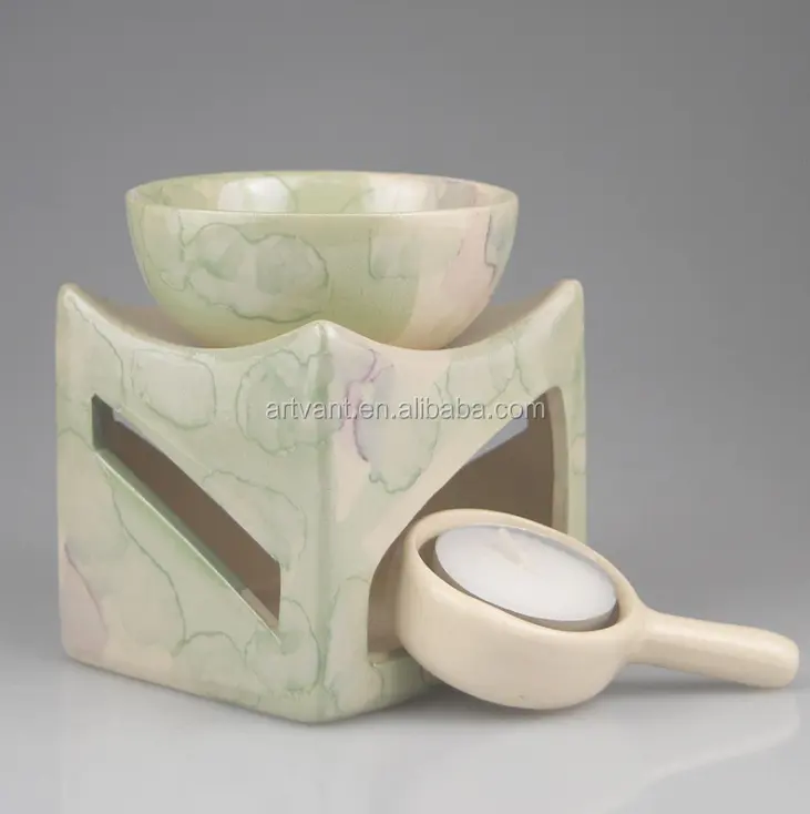 Big Size Square Bowl Ceramic Oil Burner For Candle Aroma Lamp Furnace Cheaper Wholesale