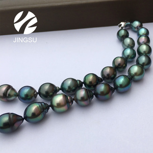 <span class=keywords><strong>Collier</strong></span> traditionnel en perles de tati noire, couleur naturelle, <span class=keywords><strong>perle</strong></span> de la mer du sud, d'akoya chinois, nouvelle collection - Product Image 2