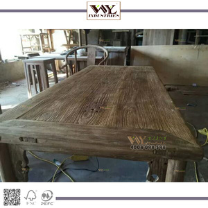Atacado Forte Qualidade Mesa De Café De Madeira Recuperada Mesa De Chá De Madeira Maciça Reciclada - Product Image 3