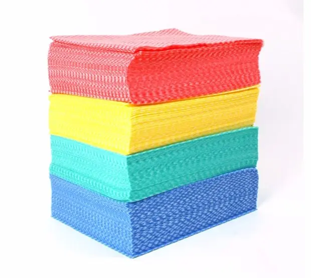 Viscose/Polyester Spunlace Nonwoven cleaning wipes