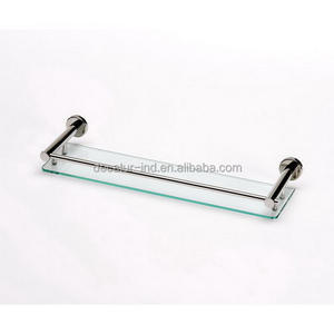 Étagère d'angle en verre flottante murale en acier inoxydable #304 de style moderne Accessoire de salle de bain - Product Image 2