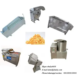 80kg/h semi-automatic french fries potato chips making machine equipment