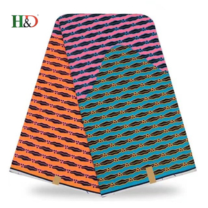 H & D En Gros de Haute Qualité <span class=keywords><strong>Pas</strong></span> <span class=keywords><strong>Cher</strong></span> Gravures 6 Mètres <span class=keywords><strong>Tissus</strong></span> Hollandais Cire Africain Matériel En Chine - Product Image 3