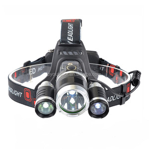 Nouvelle lampe frontale LED rechargeable étanche et réglable RJ3000 USB, ensemble 3*T6 5000 lumens, en promotion - Product Image 3