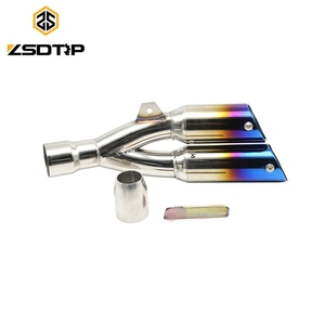 Silencieux d'échappement de moto en acier inoxydable avec DB Killer pour CB400 CBR600 FZ400 Z750 <span class=keywords><strong>TMAX</strong></span> YZF600 S1000R - Product Image 2