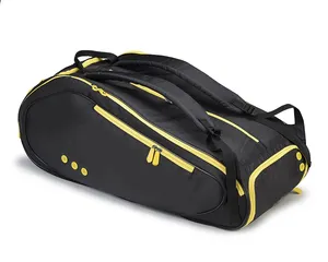 Yonex — sac de raquette imperméable noir, sac de Tennis de raquette, avec compartiment pour chaussures