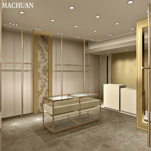 Giá Trưng Bày Cửa Hàng Quần Áo Túi Kệ Vải Bàn Trưng Bày Giày, Kệ Trưng Bày Bằng Đồng Kim Loại - Product Image 5