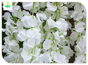 Per la casa di nozze arco di natale decorazione confezione 1 seta artificiale glicine vite appeso ghirlanda per la festa del papà feste di pasqua - Product Image 6