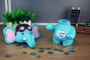 Salvadanaio a Forma di Elefante Carino Blu e Rosa Scatola per Risparmiare Denaro - Product Image 6