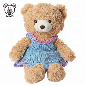 Orsacchiotto <span class=keywords><strong>Ballerina</strong></span> con Vestito Rosa, Peluche con Gonna Tutu, Giocattolo Morbido Personalizzato per Bambini, Orsacchiotto Bianco Ballerino - Product Image 5