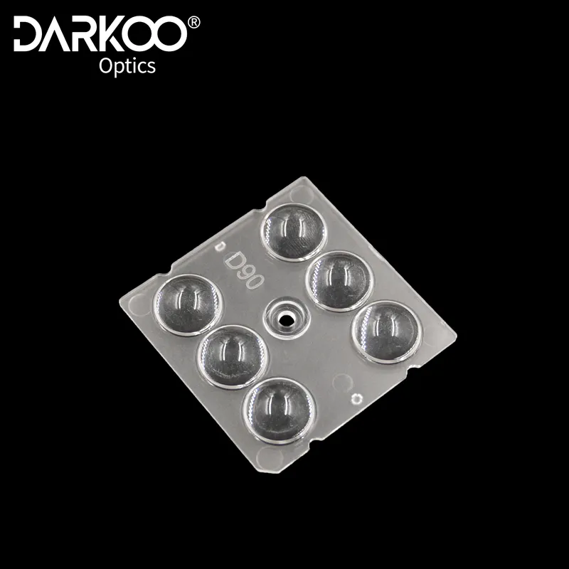 Hersteller von optischen Darkoo-Linsen Fabrik preis 1W 3W 160*80 Grad 6 H1 Optische Hochleistungs-LED-Linsen mit PMMA oder PC