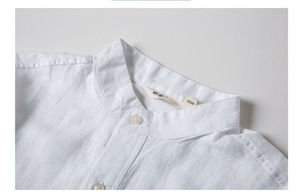 Último verano plus tamaño de <span class=keywords><strong>hombre</strong></span> de <span class=keywords><strong>manga</strong></span> <span class=keywords><strong>corta</strong></span> de lino blanco casual Camisa de polo - Product Image 2
