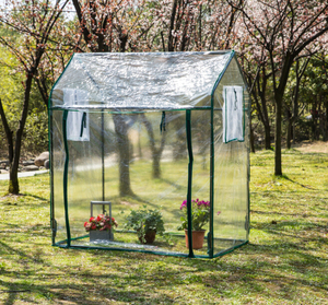 شعبية مصغرة المنبثقة حديقة الباردة دفيئة بإطار مع غطاء PVC اثنين من النوافذ - Product Image 2