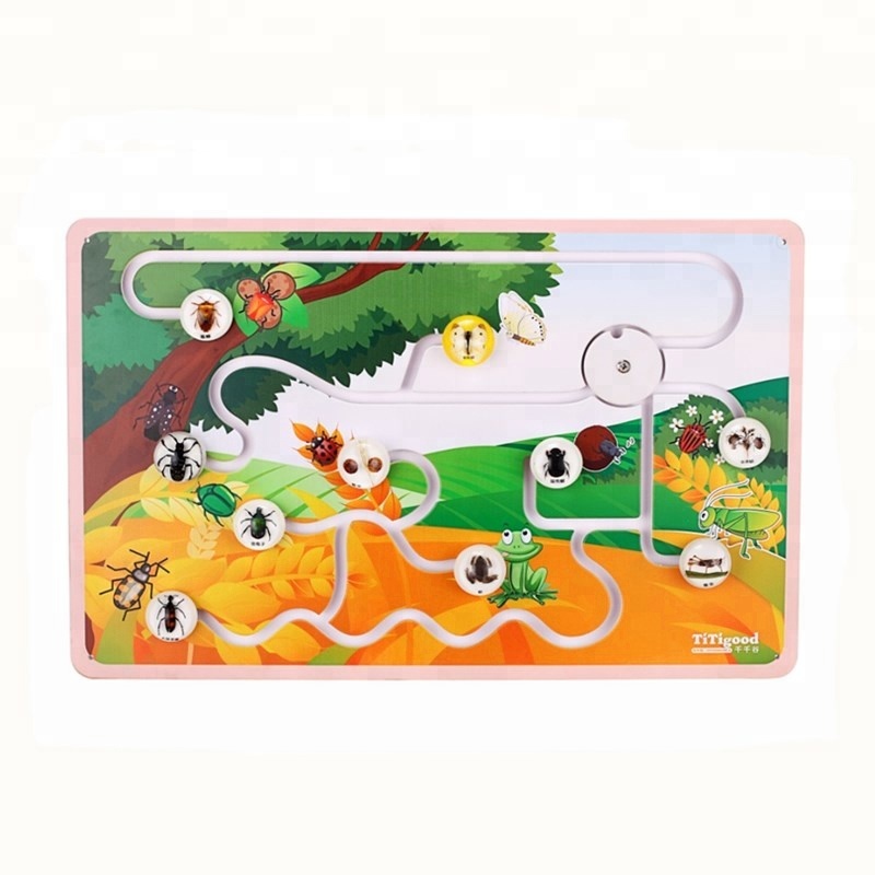 Resin Blocks Insect in the Field Track Board Biological Kids' Toy