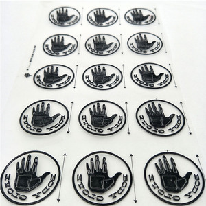 Personalizzato ad alta densità di abbigliamento in Silicone adesivo <span class=keywords><strong>ferro</strong></span>-on 3D trasferimento di calore per indumento - Product Image 2