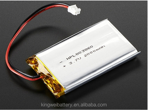 Ventas directas de la fábrica! 803860 li polymer batería 2000 mAh <span class=keywords><strong>3</strong></span>.7 v recargable batería lipo - Product Image 1