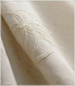 Rideaux de lin en broderie française <span class=keywords><strong>lambrequin</strong></span> - Product Image 4