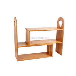 Tre Tự Nhiên Lưu Trữ Máy Tính Để Bàn Organizer Hiển Thị Kệ Giá Tabletop Cây Đứng, Nhà Bếp Organizer Kệ - Product Image 3