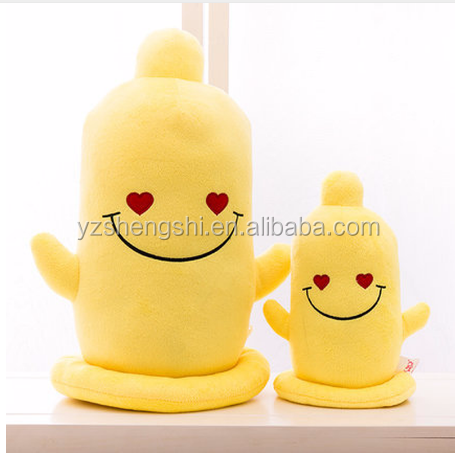 Muñecos de peluche creativos de 25cm con forma de peluche para novio y  novia, peluches, condón, almohada, cojín, regalo de cumpleaños