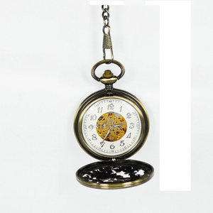 Montre de <span class=keywords><strong>poche</strong></span> <span class=keywords><strong>Vintage</strong></span> en Bronze, Phoenix, automatique et mécanique, squelette, porte-bonheur, 2019 - Product Image 2