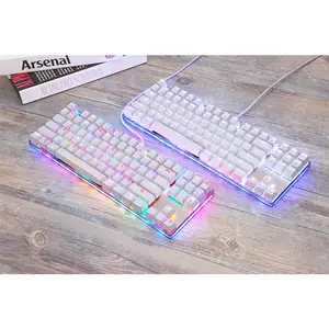 MOTOSPEED K87S RGB OEM logo hintergrundbeleuchtung 87 keys verdrahtet mechanische tastatur gaming für LoL CF