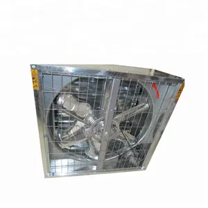 Oferta Fábrica Galvanizado Aço Material Exhaust Wall Mounted Ventilação Industrial Exhaust Fan