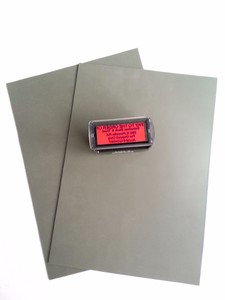 Tự mực con dấu văn bản Die Maker A4 Kích thước không mùi Laser khắc con dấu cao su tấm RoHS thân thiện với môi tem Chết Làm cao su - Product Image 2