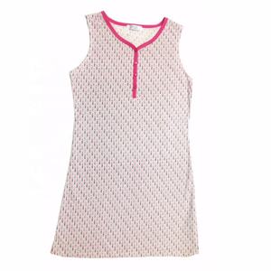 Donne di Marca di modo di stampa o collo del manicotto del bicchierino sveglio delle ragazze vestito da notte nighty sonno vestaglia - Product Image 5