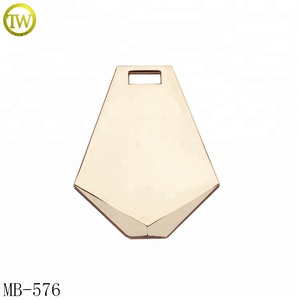 Trang Trí Đinh Tán Thương Hiệu Tùy Chỉnh Logo Nhãn Vàng Túi Xách Kim Loại Thẻ - Product Image 3