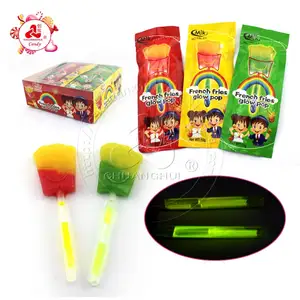 French Fries Glow Lollipop with fluorescence stick