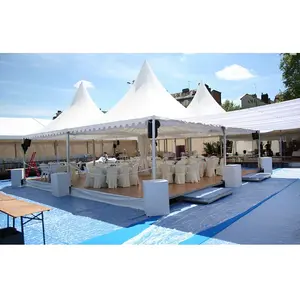 White Luxury Wedding Aluminium 5x5 Pagoda Tent Marque Tent de Pagoda