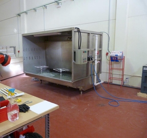 Cabina de Pintura con Cortina de Agua para Impresión por Transferencia de Agua, Hidrografía y Inmersión - Product Image 1