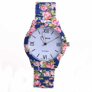 ใหม่แฟชั่นดอกไม้ดอกกุหลาบนาฬิกาสร้อยข้อมือนาฬิกาผู้หญิงแต่งตัวควอตซ์นาฬิกาข้อมือ - Product Image 2