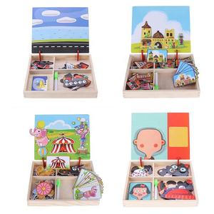 GIOCATTOLI per bambini Fingono Giocattolo di <span class=keywords><strong>Puzzle</strong></span> <span class=keywords><strong>Magnetico</strong></span> Giocattoli Per Bambini 3D Di <span class=keywords><strong>Puzzle</strong></span> Figure Animali Veicolo Circo Tavolo Da Disegno di <span class=keywords><strong>puzzle</strong></span> <span class=keywords><strong>magnetico</strong></span> - Product Image 6