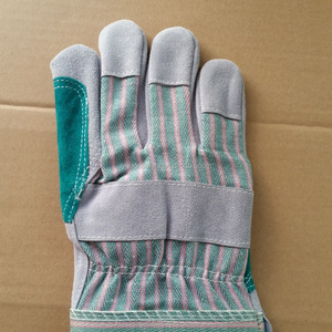 DOBLE PALMA SPLIT CUERO GUANTE DE TRABAJO soldadura hombres seguridad JARDÍN guantes de construcción - Product Image 3