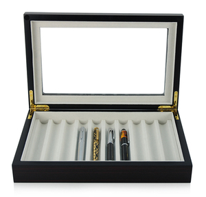 10 Rows Cherry Wooden Fountain Pen Storage and <strong>Collection</strong> <strong>Box</strong> - Product Image 3