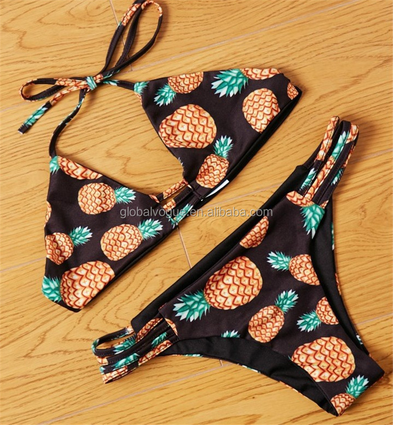 Women's Swimwear Pineapple Bathing Suit Cover Up Pineapple
