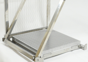Prix de gros, acier inoxydable 304, 40*40cm, coupe-<span class=keywords><strong>chocolat</strong></span> manuel à double bras/machine à découper en dés pour gâteau au fromage - Product Image 2